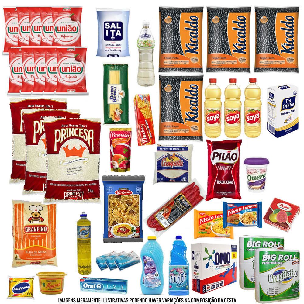 Cesta Básica Completa - F Super 15k de Arroz (29 Itens)