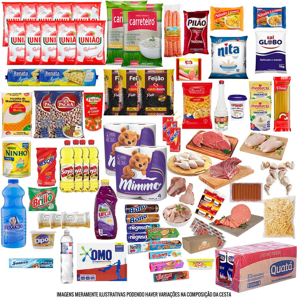 Cesta Básica Completa 102 Itens - Família Carioca - Imagem 3