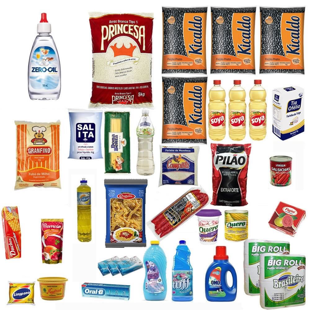 Cesta Básica Completa - L - Com adoçante (29 Itens)